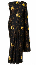 Noir Garden Festonne Saree