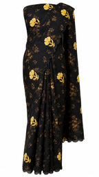 Noir Garden Festonne Saree