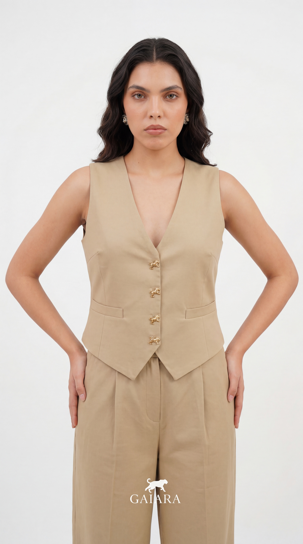 Pearl White Waist Coat