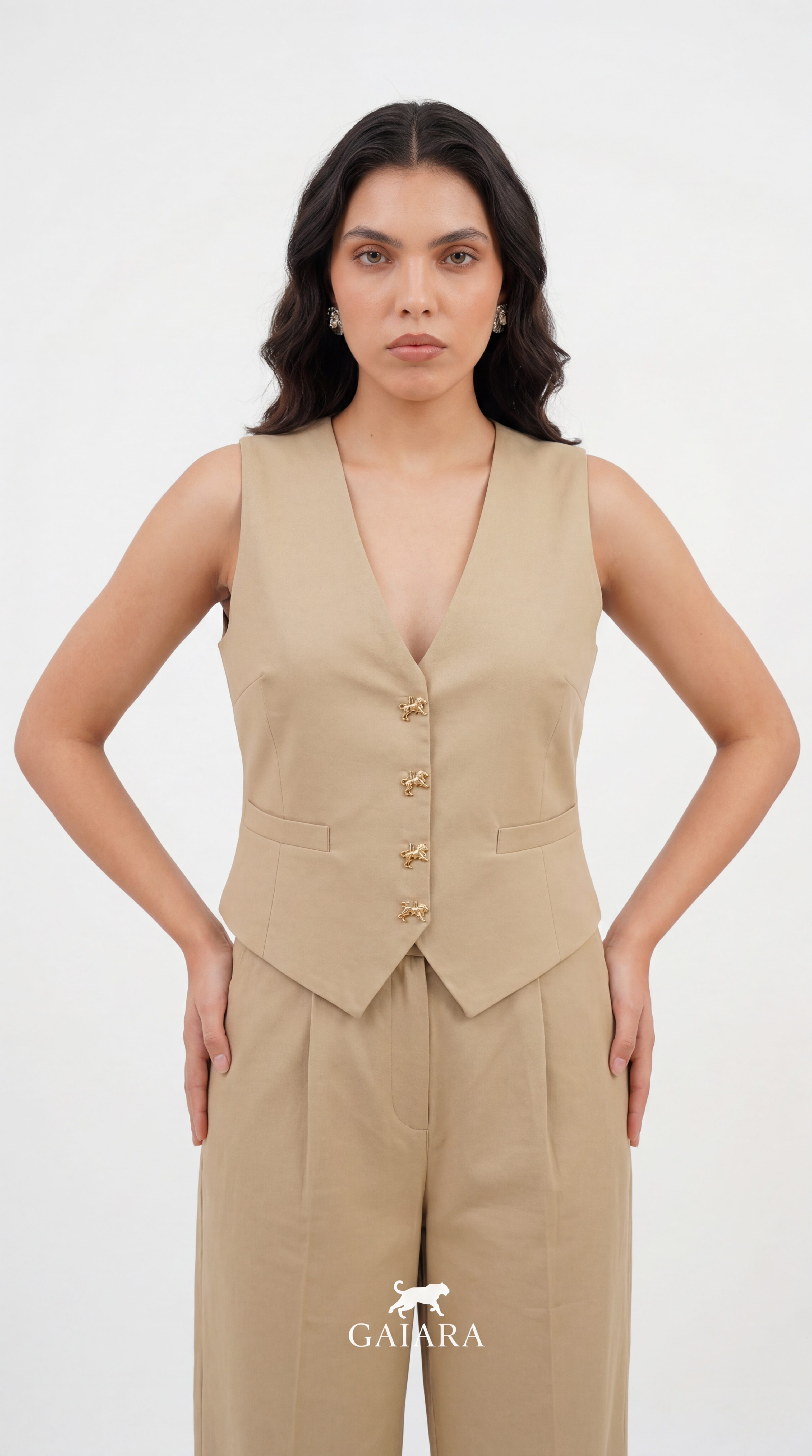 Pearl White Waist Coat