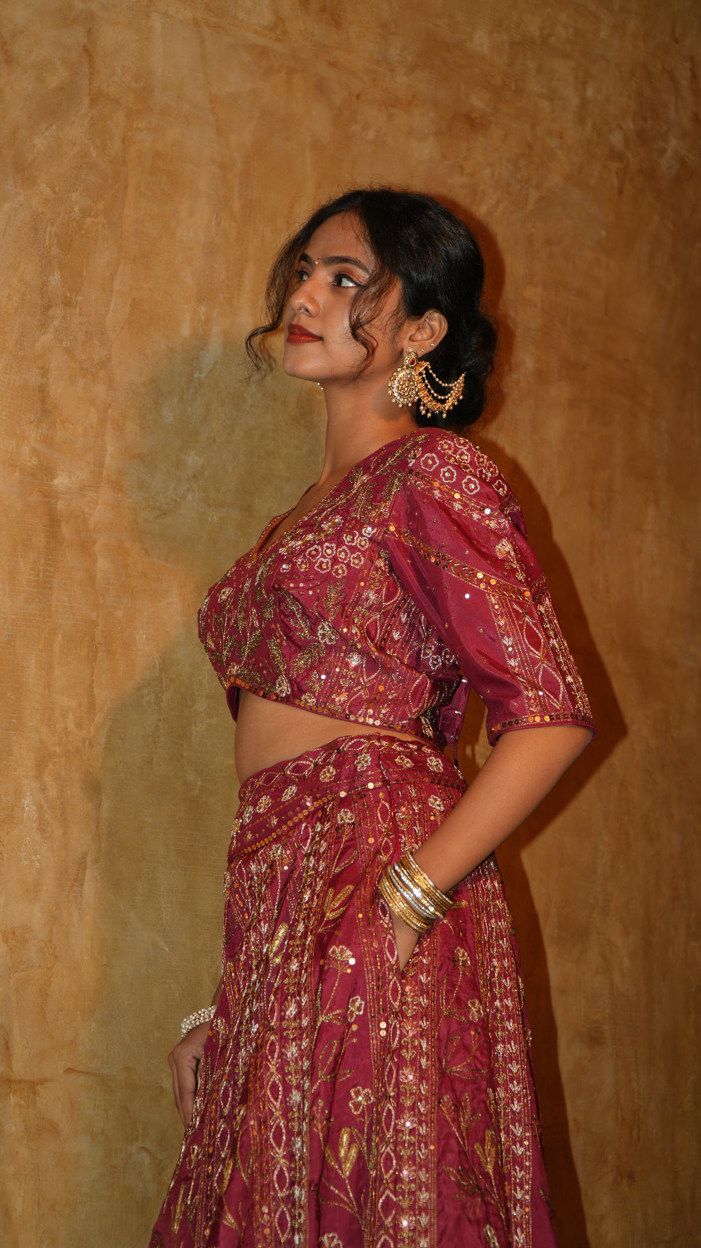 Red Terra Heavy Lehenga set