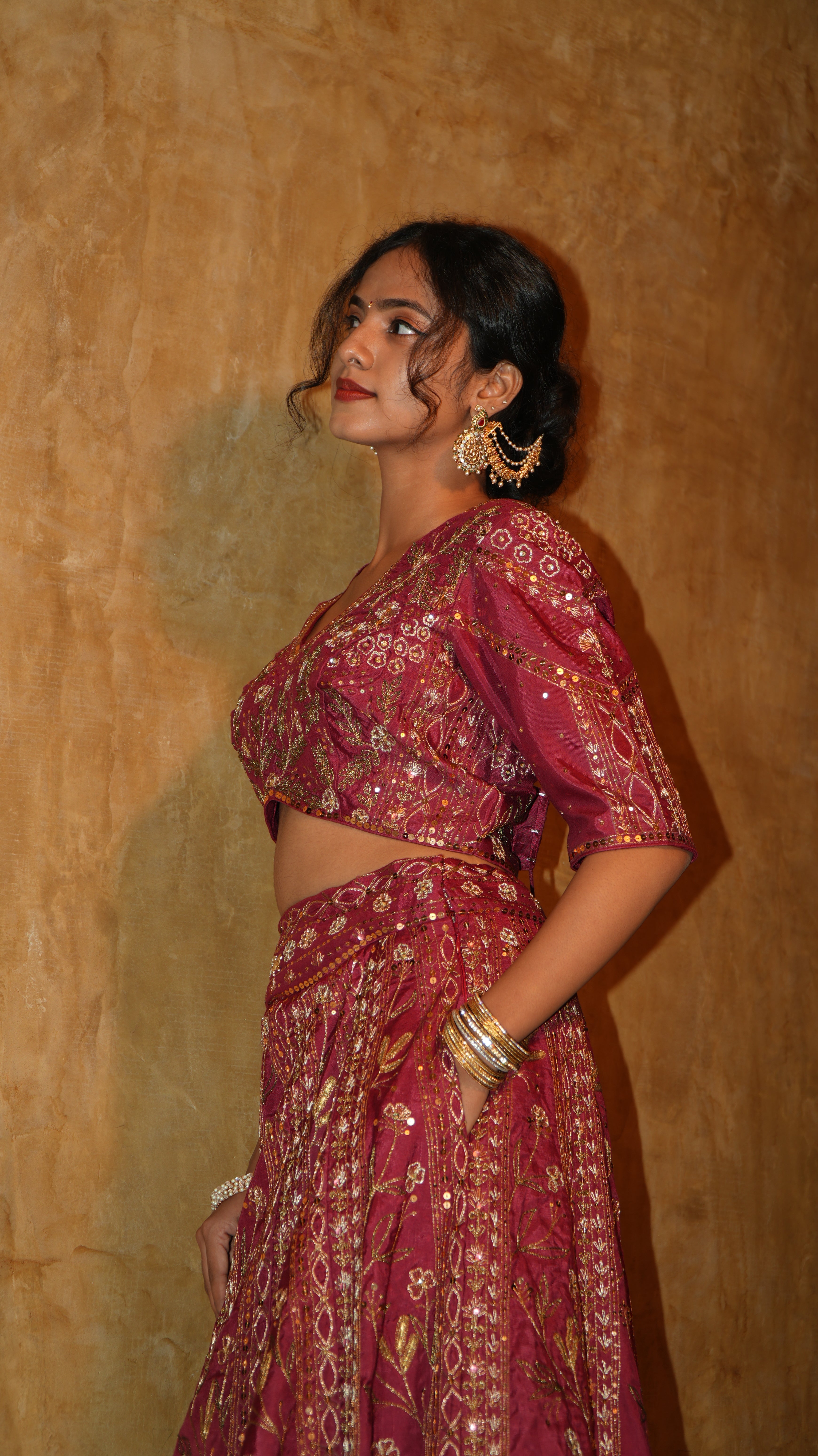 Red Terra Heavy Lehenga set