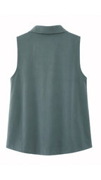 BLAZER TOP WITHOUT SLEEVE