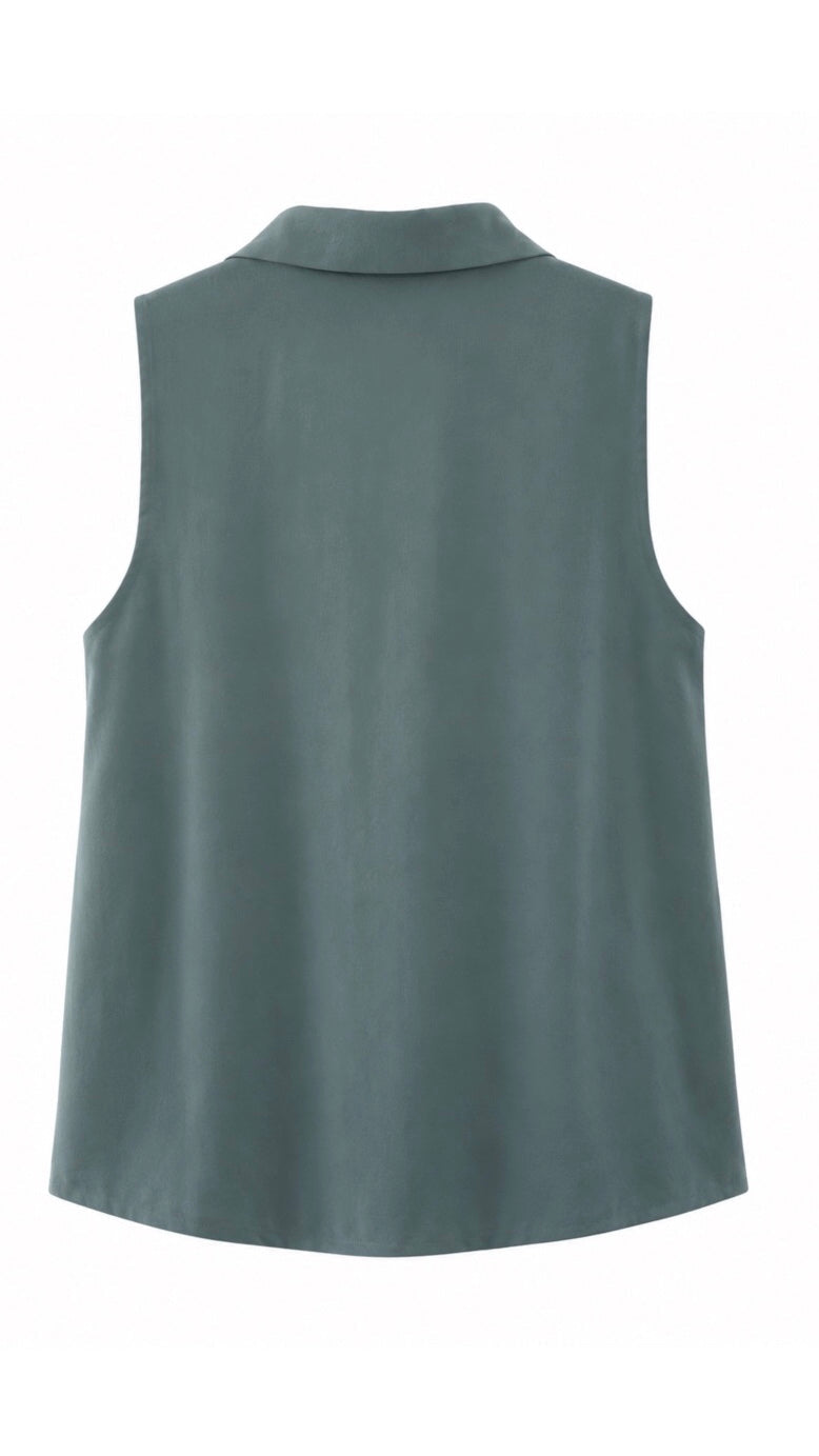 BLAZER TOP WITHOUT SLEEVE