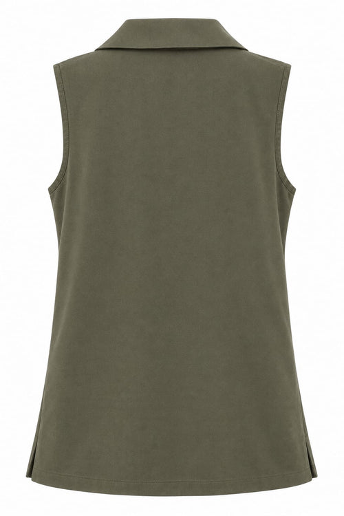 BLAZER TOP WITHOUT SLEEVE