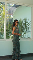 Moss etre fusion saree