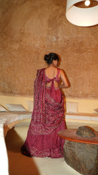 Cadence Red Lehenga with shawl