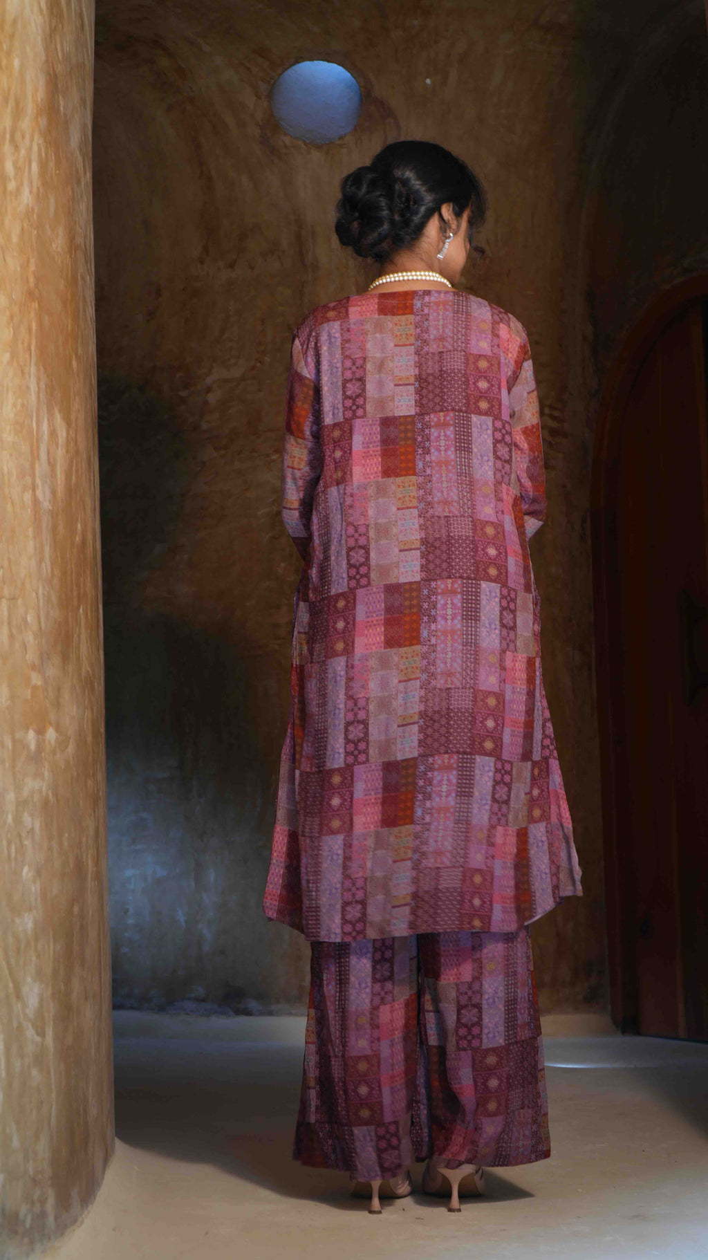Crazy Pink Kurti Set (Top & Bottom)