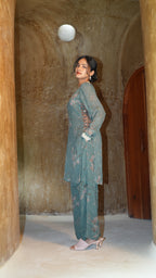 Pale Echo Kurti Set