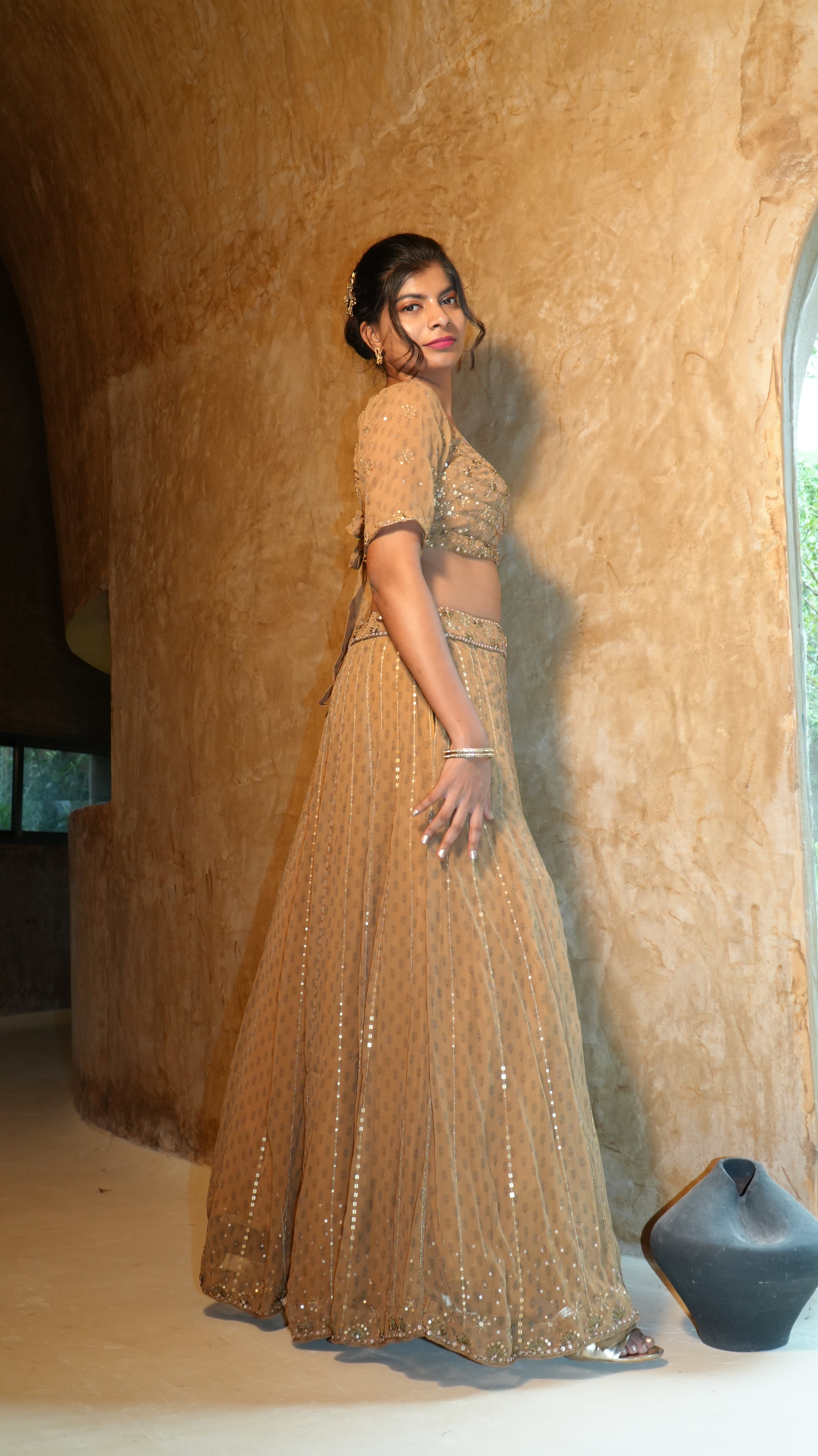 CITRINE GARDEN LEHENGA SET