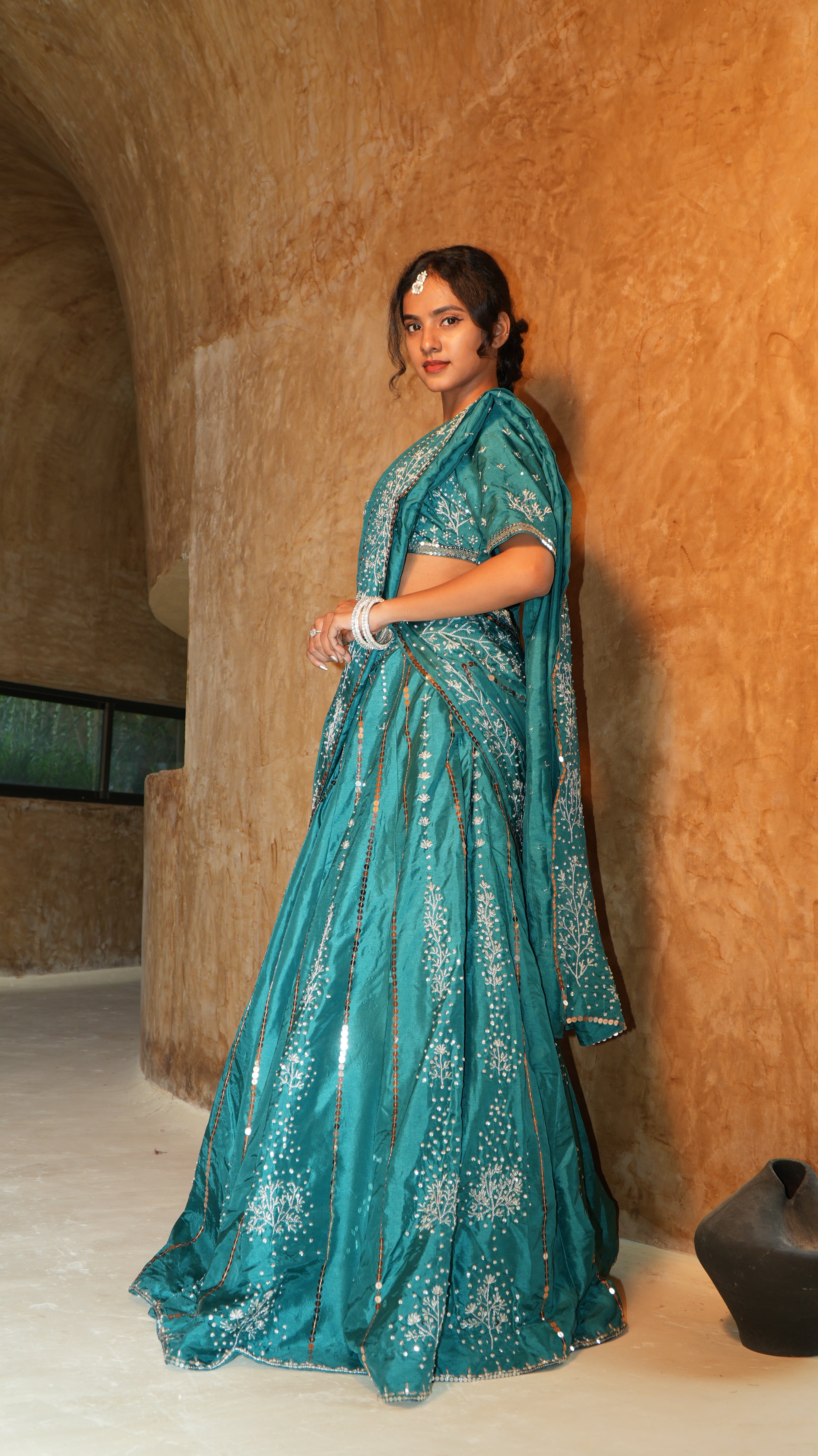 LAGOON VEIL NOORE LEHENGA SET