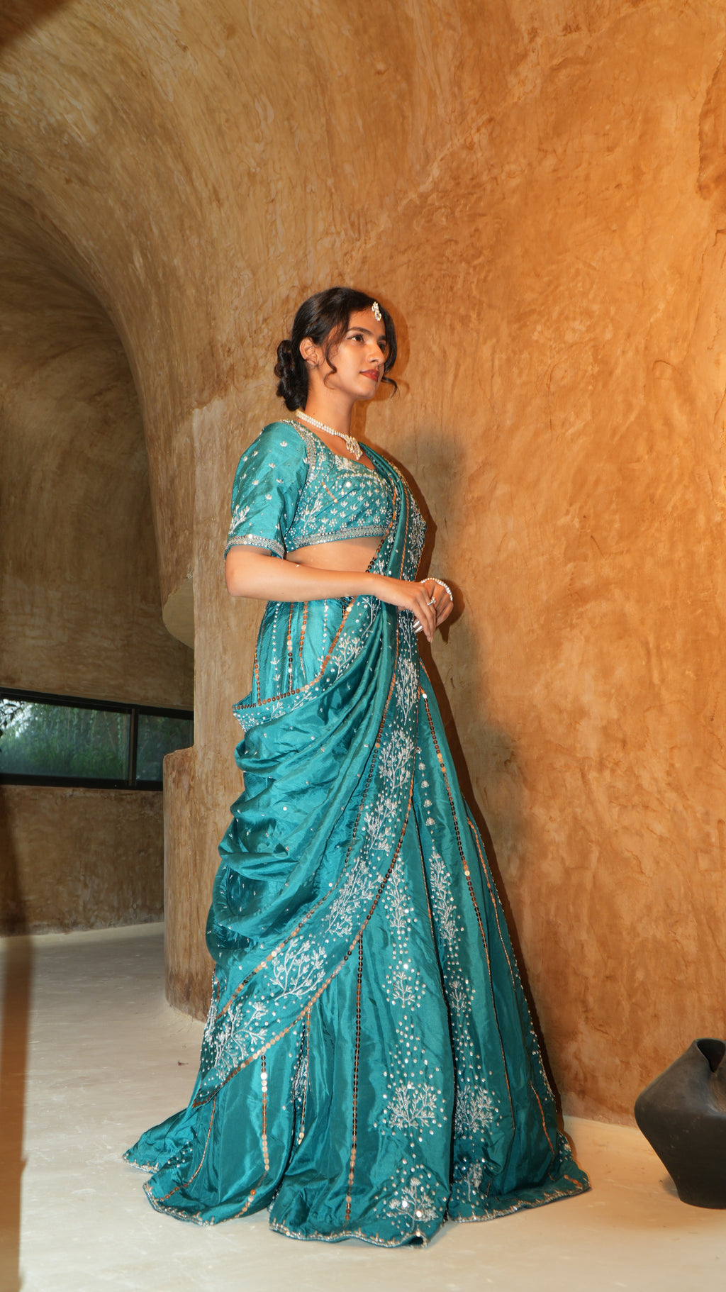 LAGOON VEIL NOORE LEHENGA SET