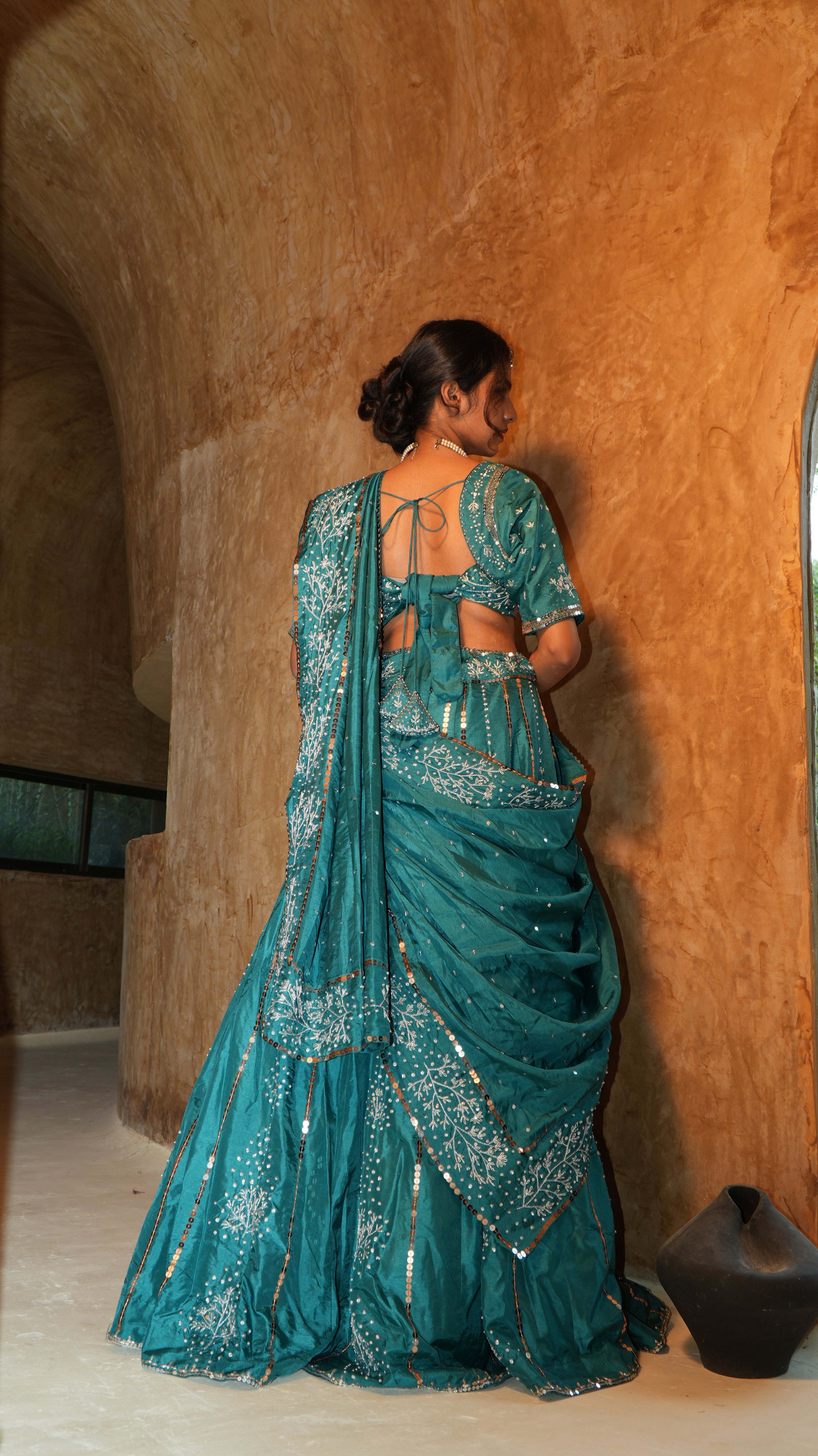LAGOON VEIL NOORE LEHENGA SET