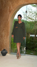EIRA MOSS DRESS WITH SIDE SLIT