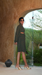 EIRA MOSS DRESS WITH SIDE SLIT