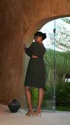 EIRA MOSS DRESS WITH SIDE SLIT