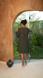 EIRA MOSS DRESS WITH SIDE SLIT