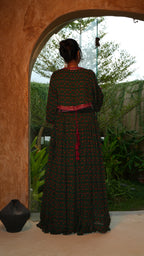 ODE EIRA MOSS LEHENGA SET WITH COAT