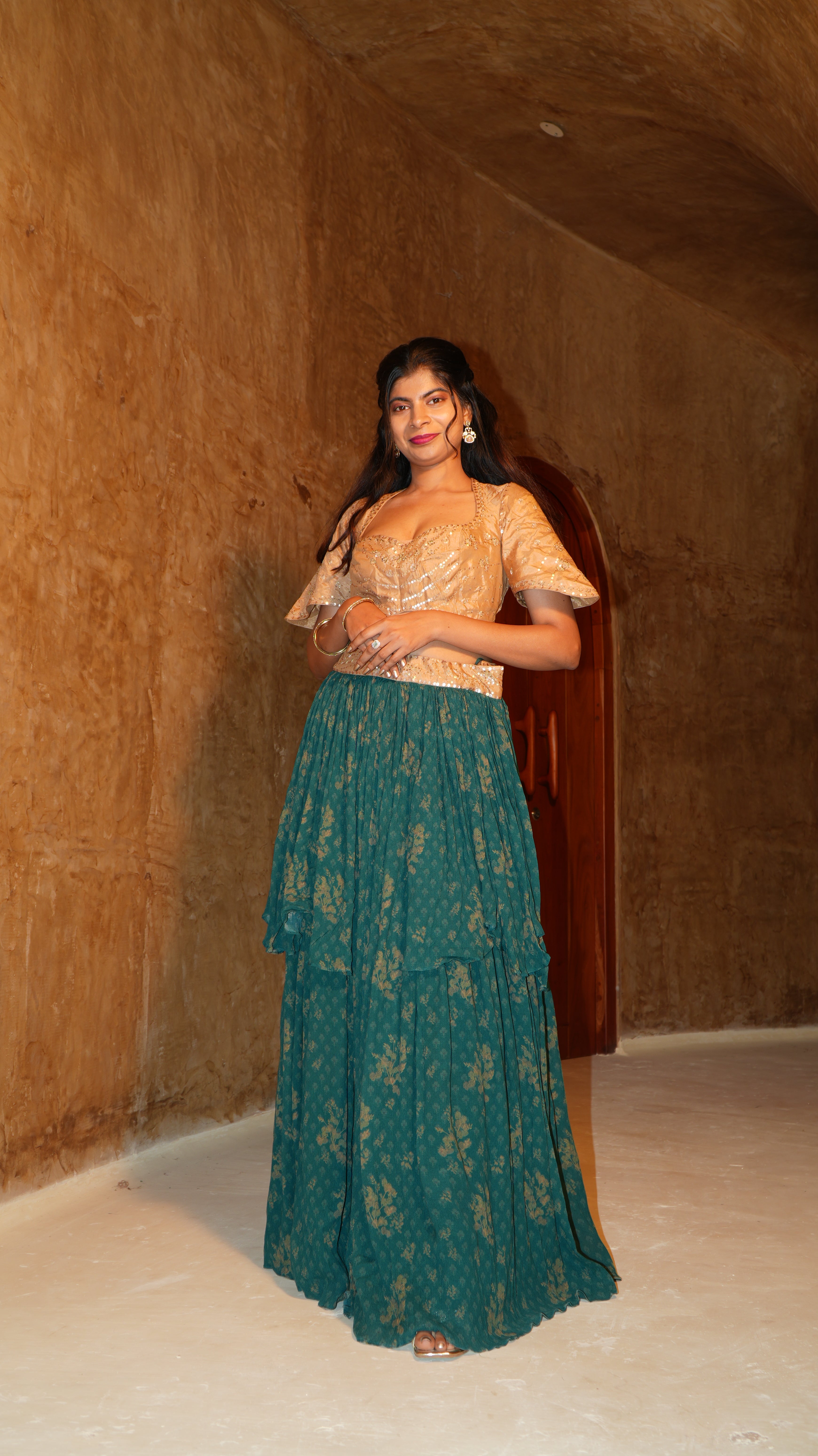 Emerald Golden Couture Set