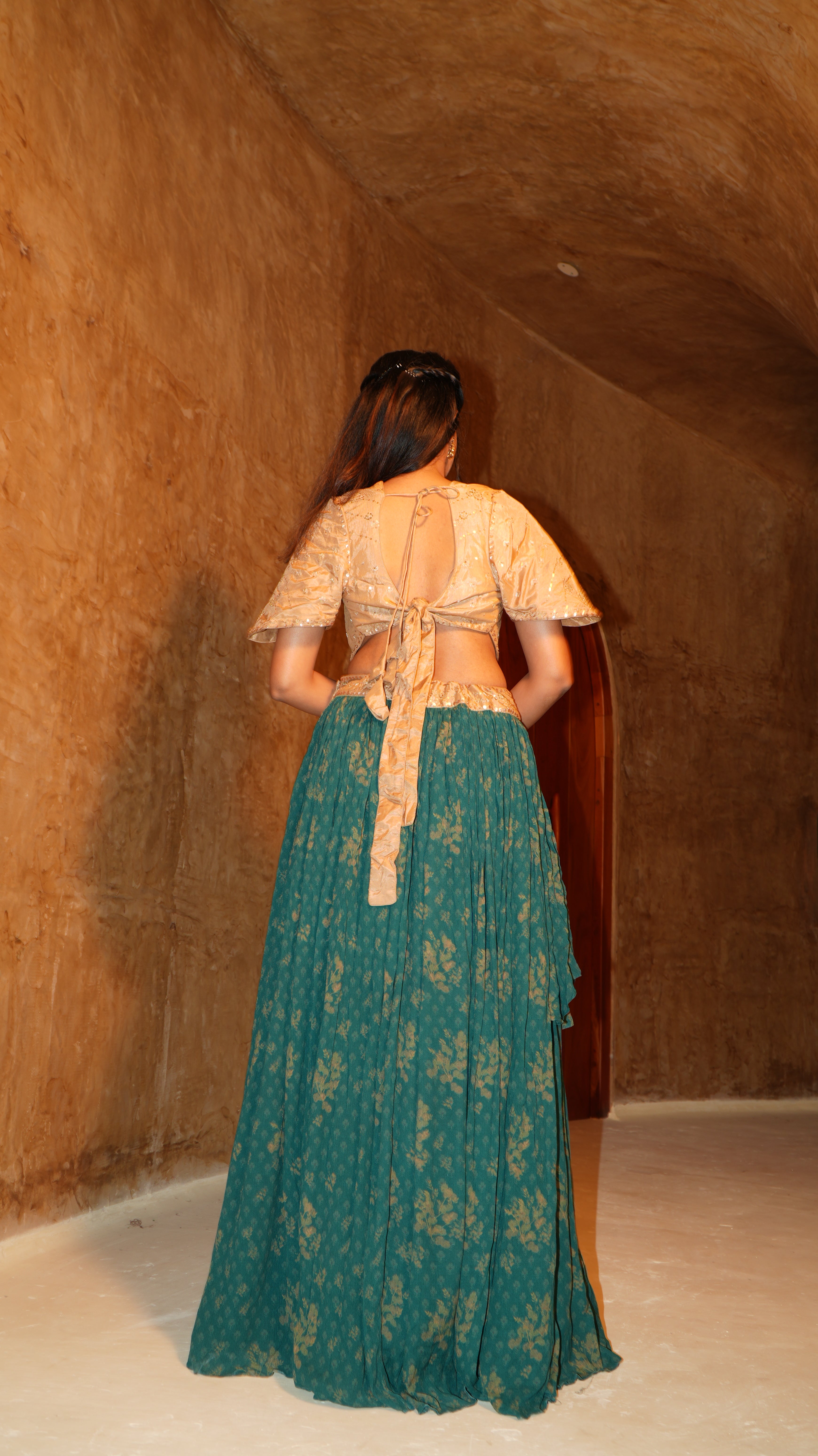 Emerald Golden Couture Set