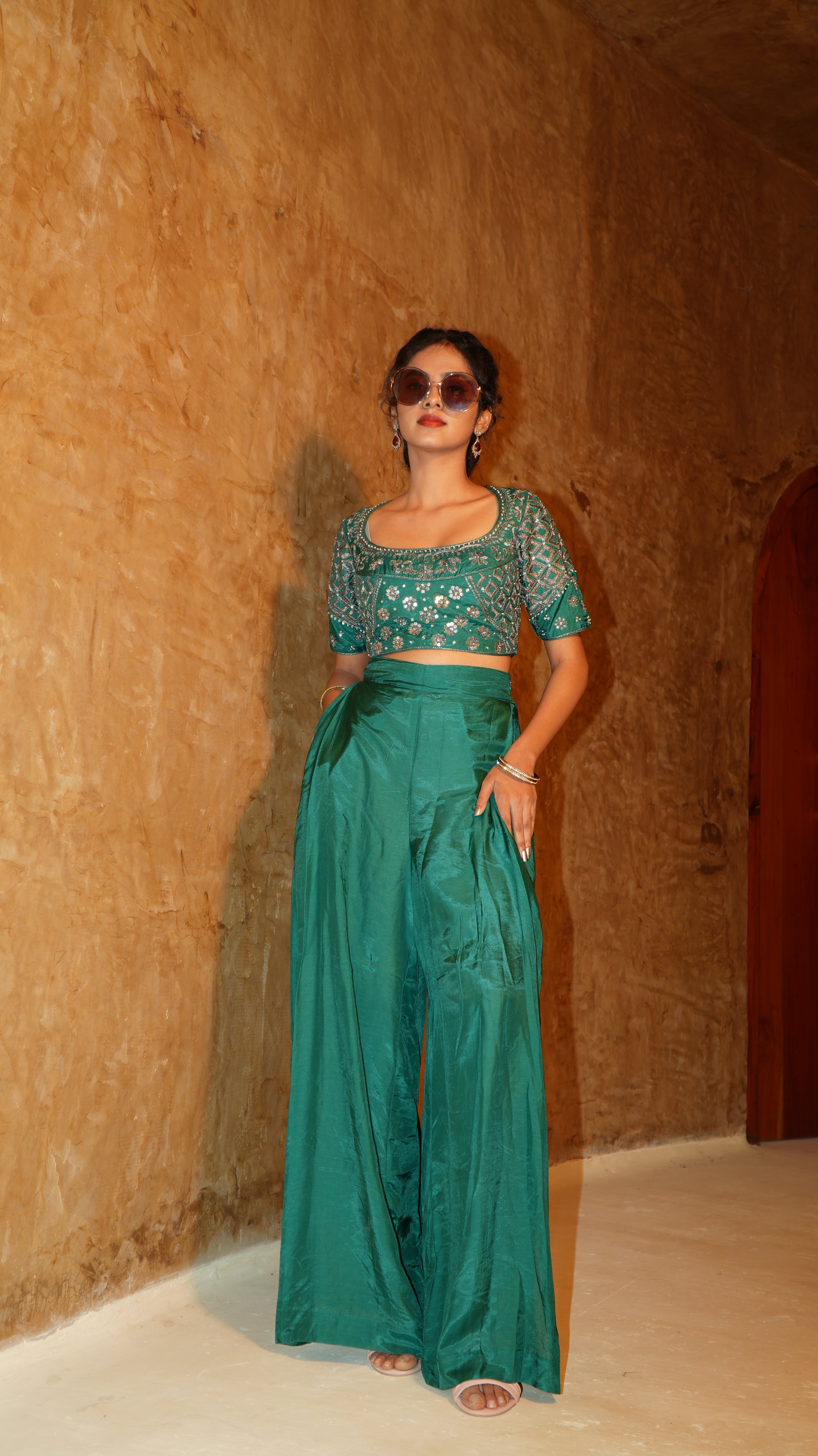 Aura sculpt bodice with hand embroidery
