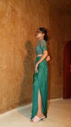 Aura sculpt bodice with hand embroidery
