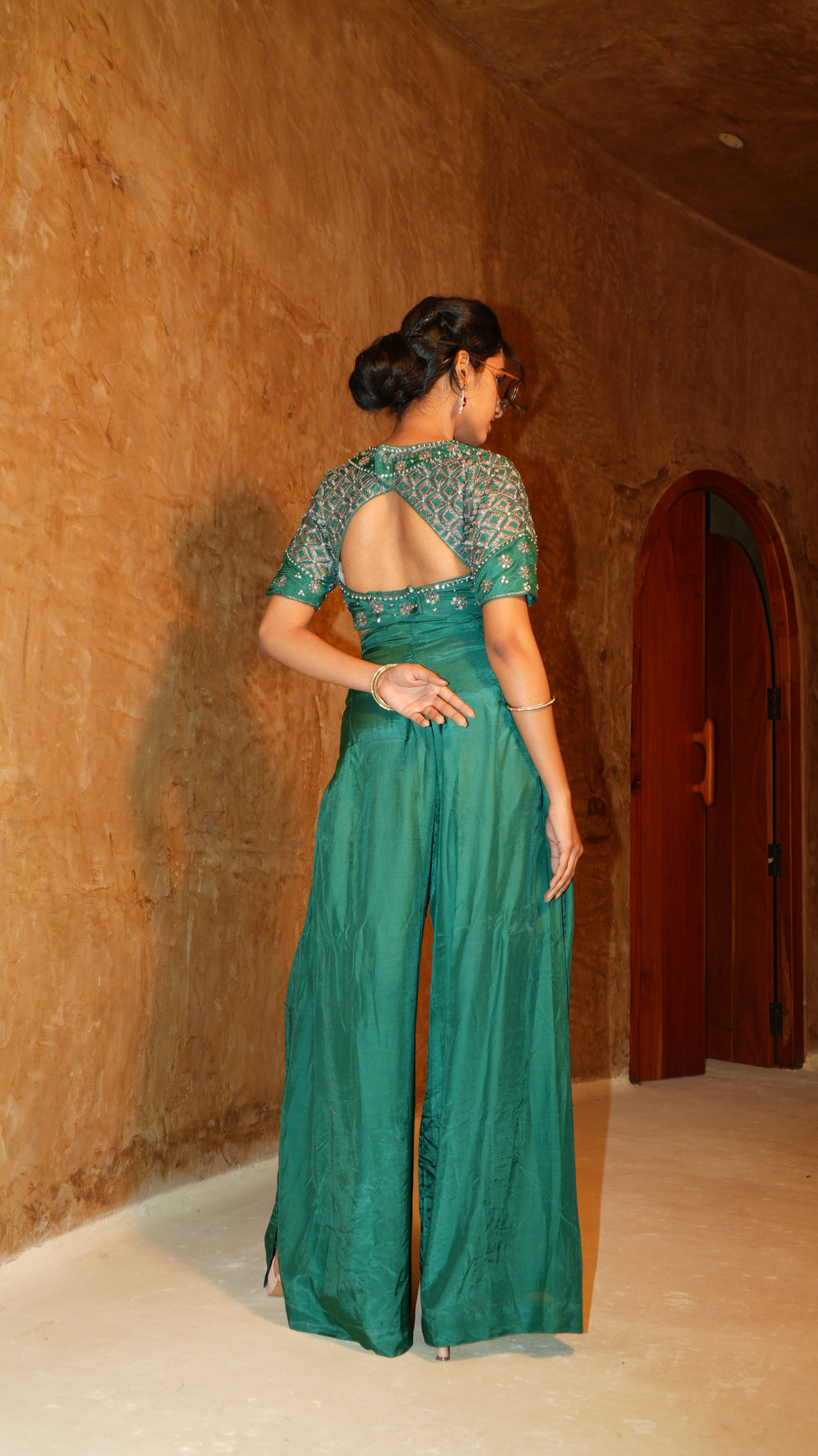 Aura sculpt bodice with hand embroidery