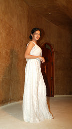 Cream White Palazzo Set