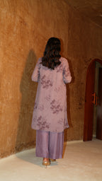Mauvy flora kurti