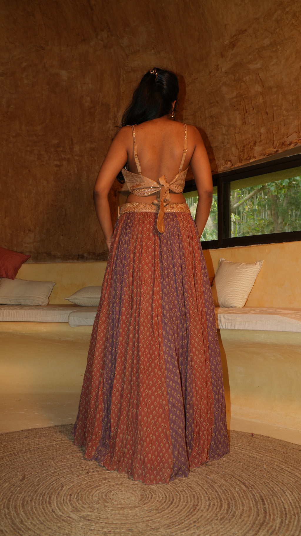 Gaiara Sunveil Butterfly Hem Lehenga Set with Coat