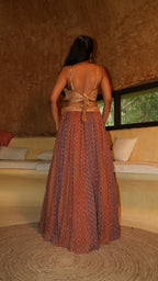Gaiara Sunveil Butterfly Hem Lehenga Set with Coat