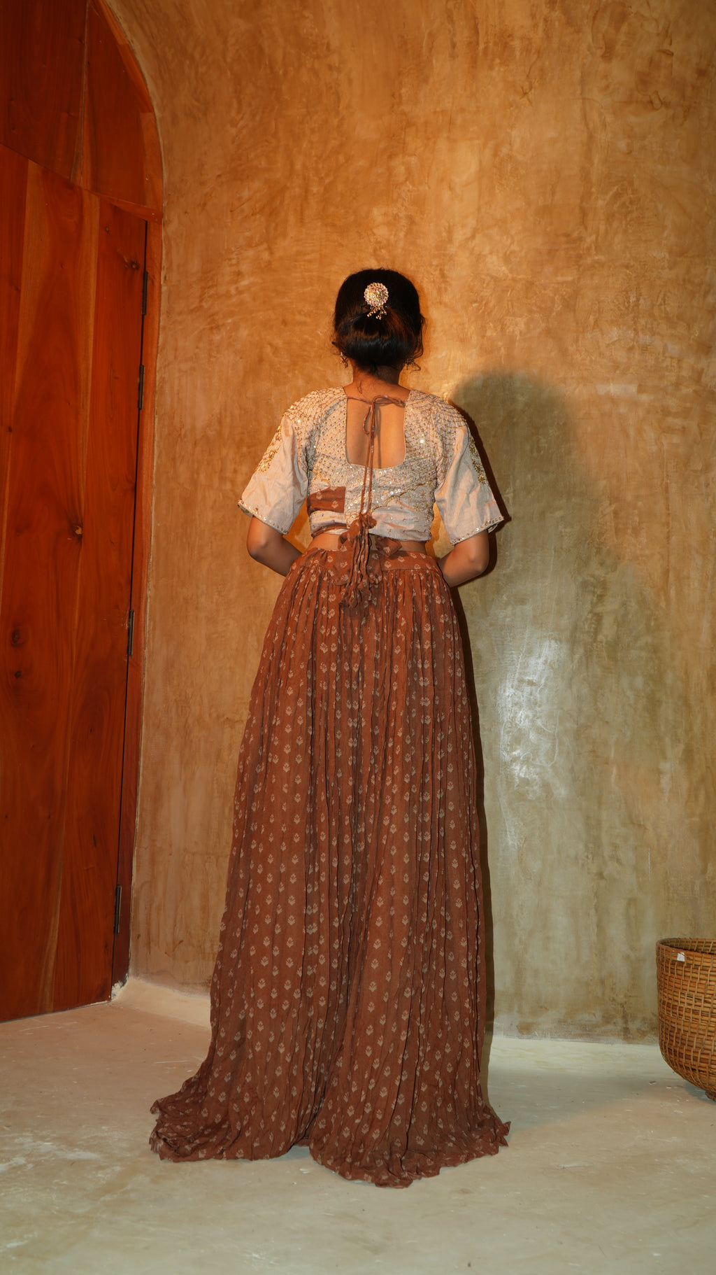 Limited Edition Rust Fern Lehenga Set