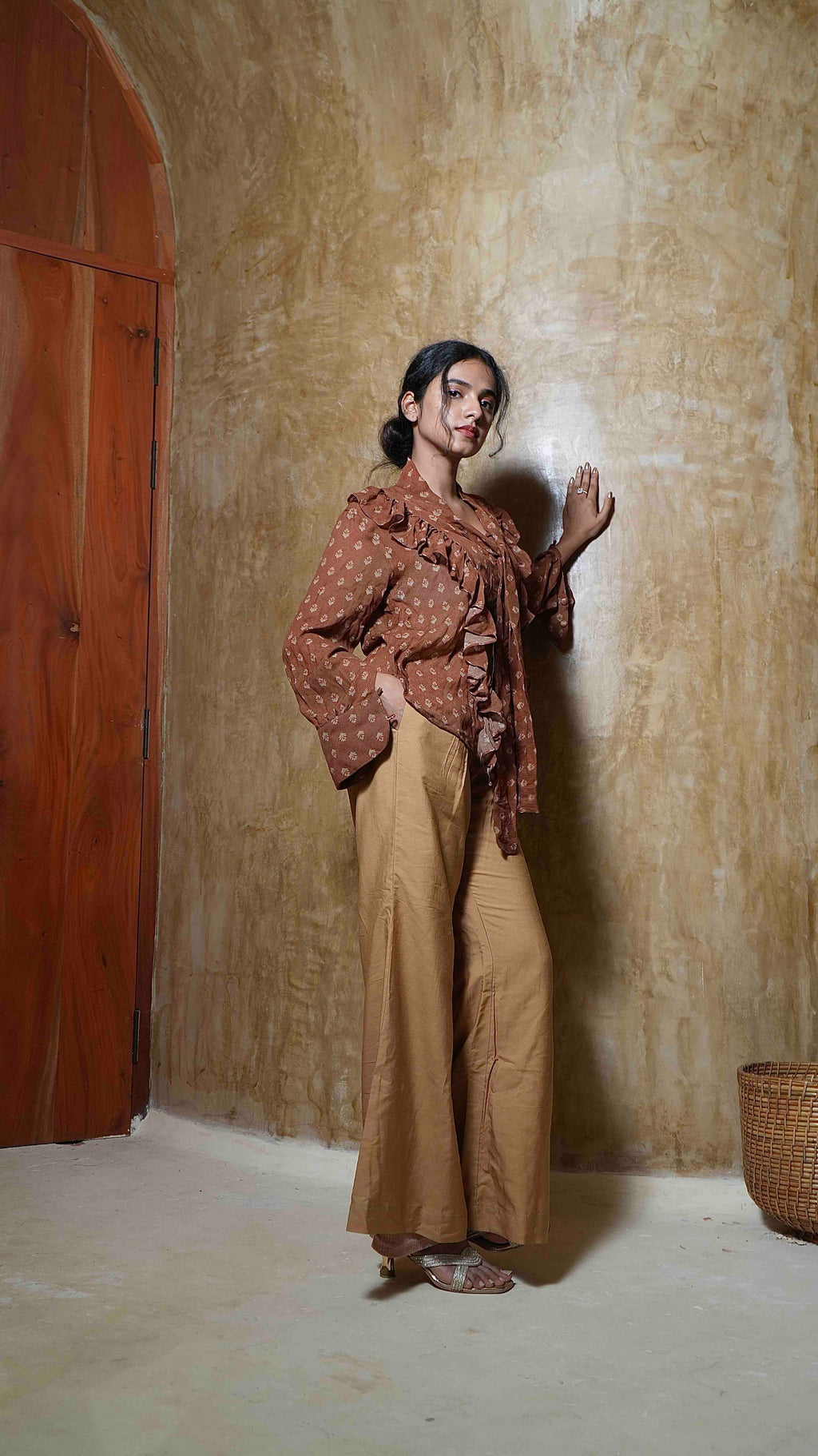 Ruffles Rust Fern Tops