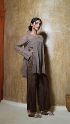 Umber Bloom Side Slit