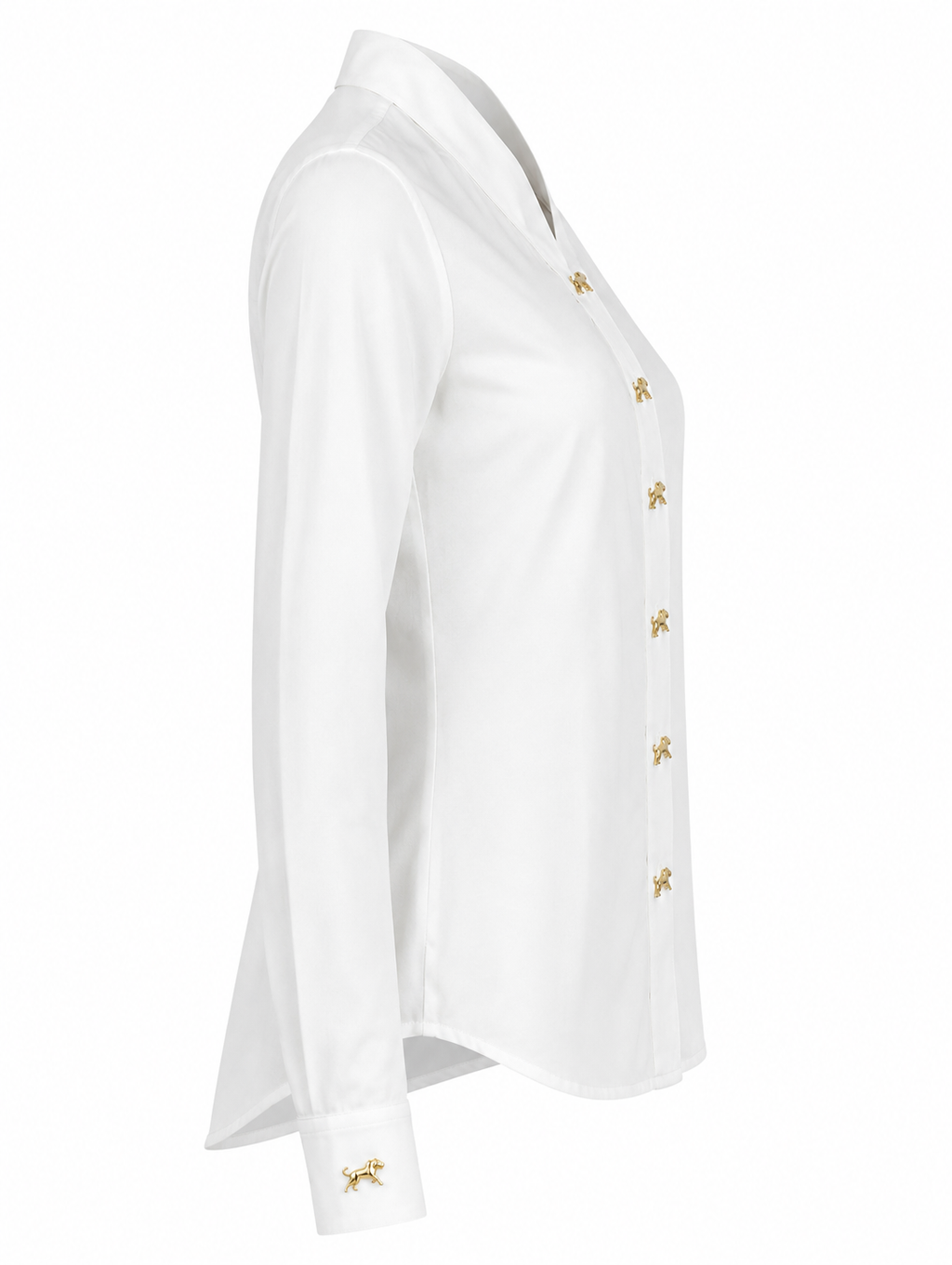 HILL WHITE SHAWL COLLAR SHIRT