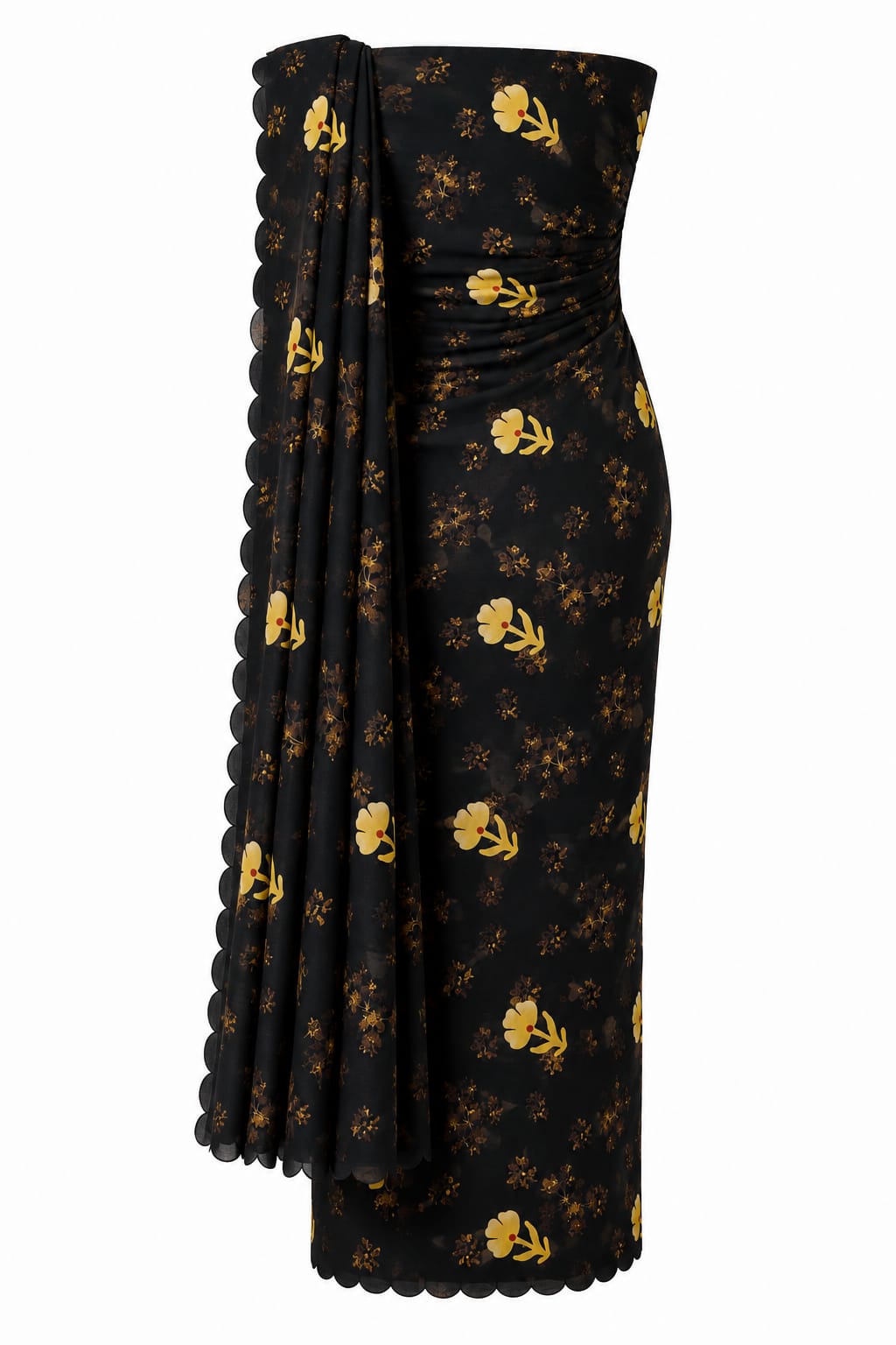 Noir Garden Festonne Saree