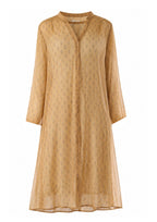 Ochre floret kurti