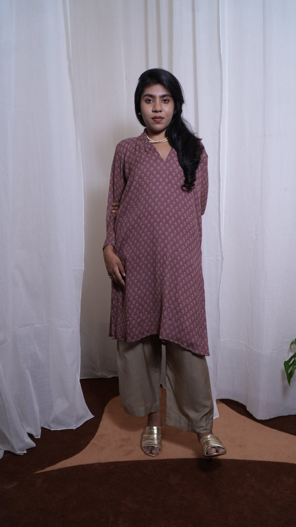 Petal dust crush Kurti