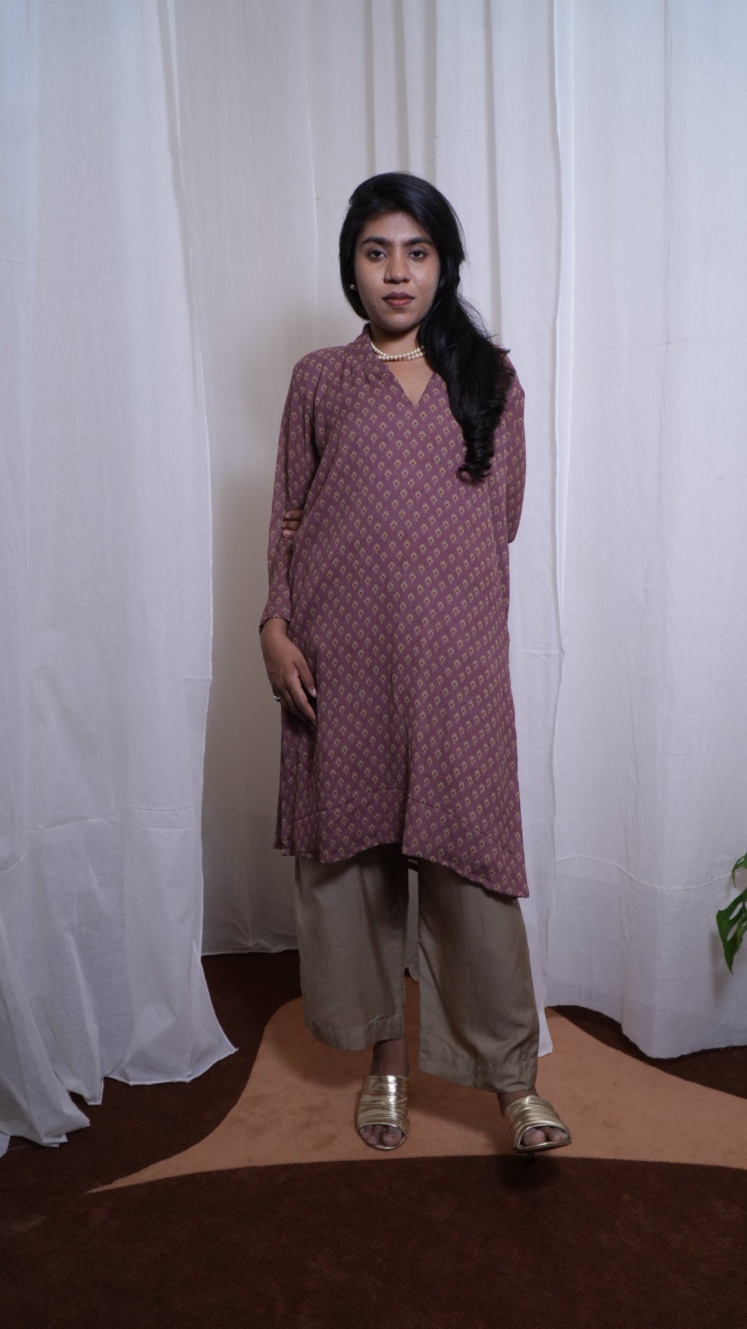 Petal dust crush Kurti