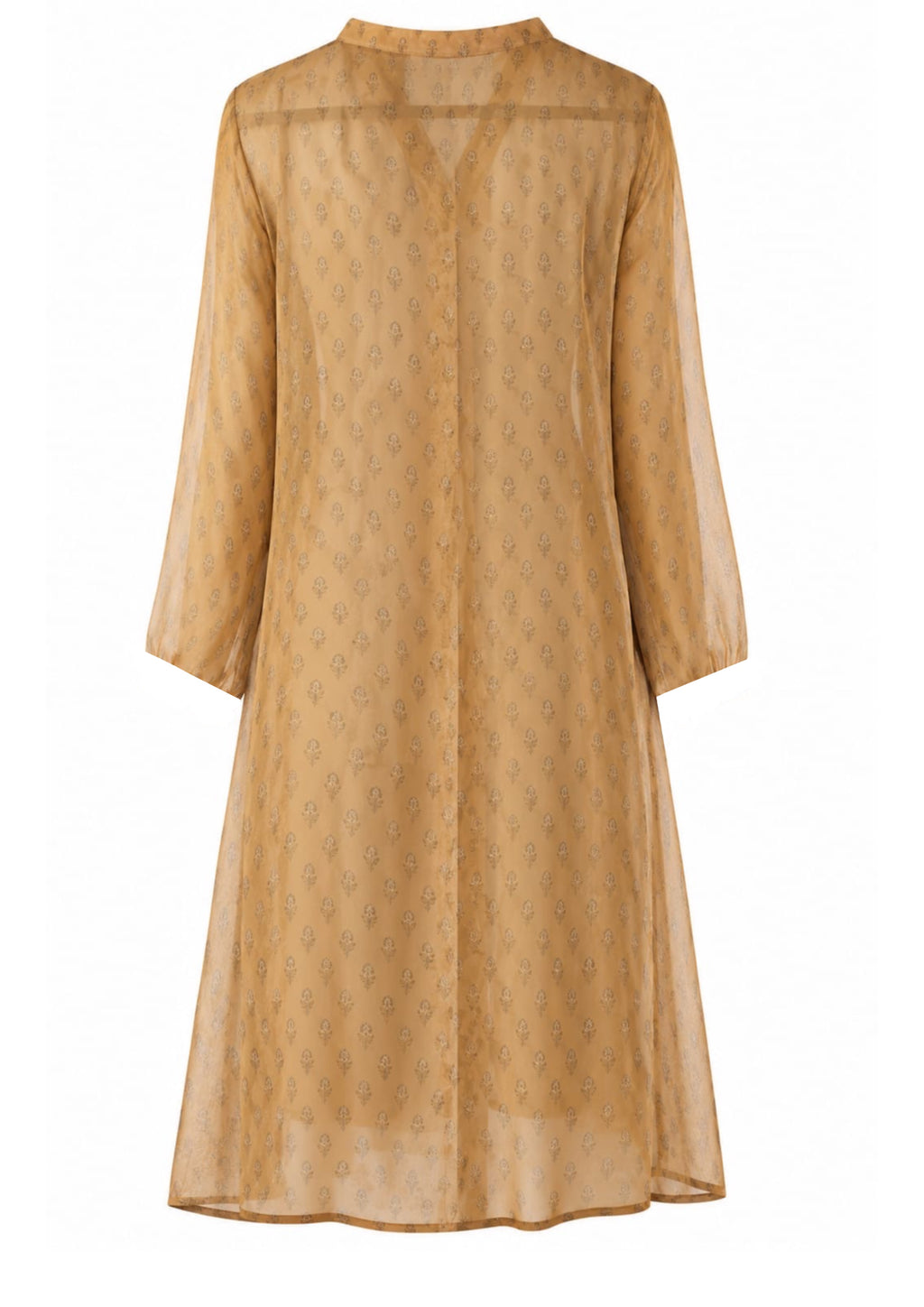 Ochre floret kurti