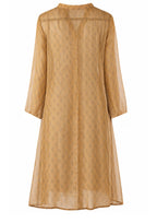 Ochre floret kurti