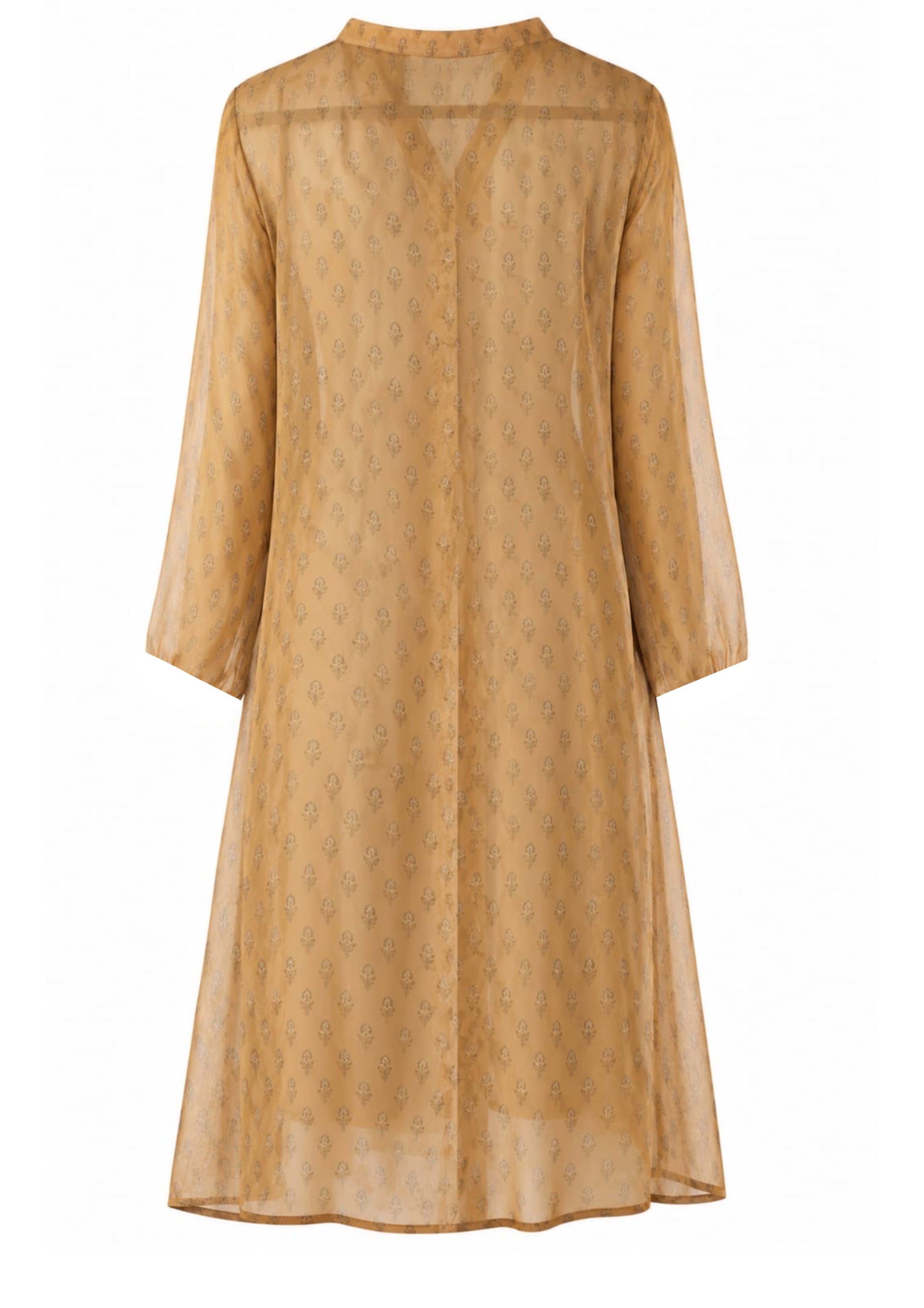 Ochre floret kurti