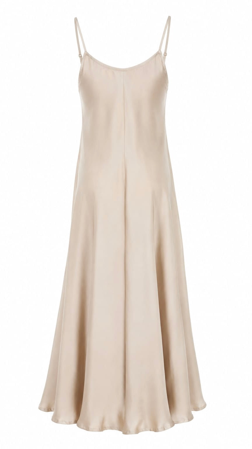 Mashroo satin White Gown