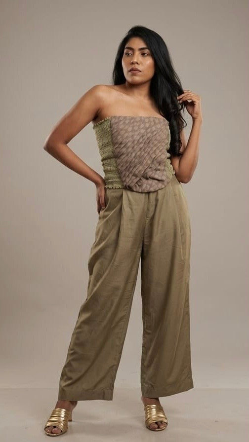 Olive Rosette Orlaya Top