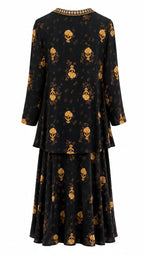 Noir Garden Sharara set