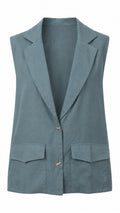 BLAZER TOP WITHOUT SLEEVE