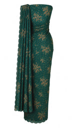 Emerald Bloom Elvis Saree