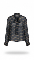 Navy Sprig Tie Top