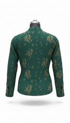 Emerald Bloom Tie Top