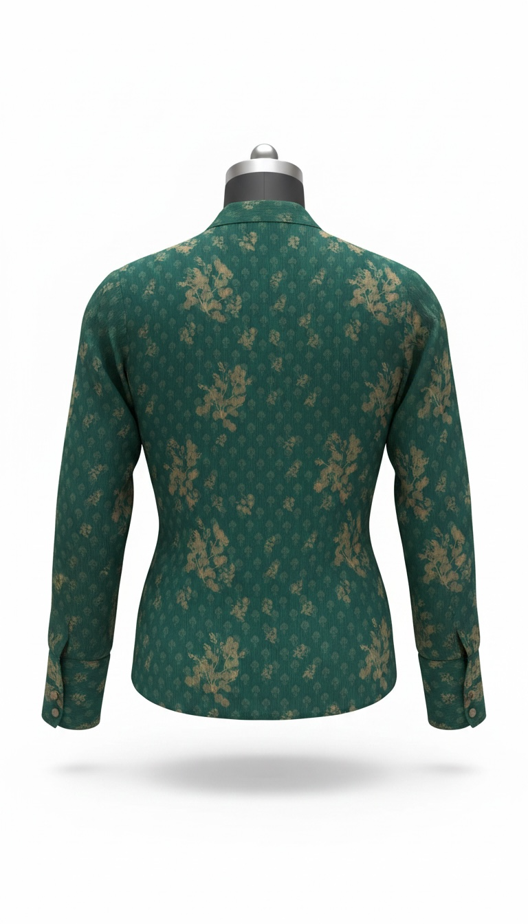Emerald Bloom Tie Top